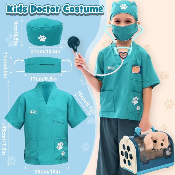 G.C 22Pcs Dog Toys for Kids Doctor Kit, Walking Barking Electronic Interactive Stuffed Dog Vet Kit Costume Pretend Play Puppy Pet Care Veterinarian Playset, Gifts for Kids Girls 3 4 5 6+ Year Old - Image 5