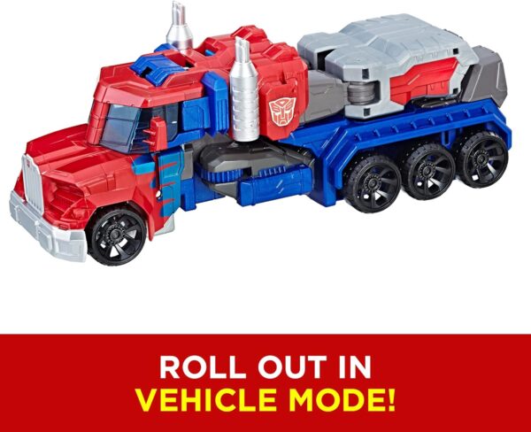 Transformers Toys Heroic Optimus Prime Action Figure - Timeless Large-Scale Figure, Changes into Toy Truck - Toys for Kids 6 and Up, 11-inch (Amazon Exclusive) - Image 3