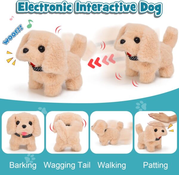 G.C 22Pcs Dog Toys for Kids Doctor Kit, Walking Barking Electronic Interactive Stuffed Dog Vet Kit Costume Pretend Play Puppy Pet Care Veterinarian Playset, Gifts for Kids Girls 3 4 5 6+ Year Old - Image 3