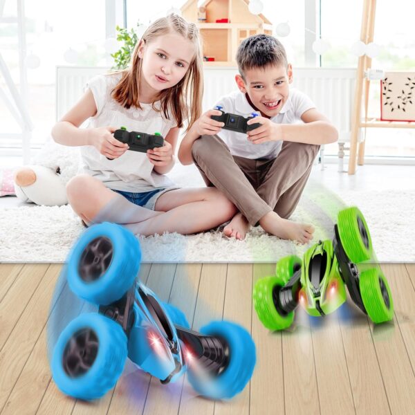 ORRENTE Remote Control Car, RC Cars Toys for Ages 5-7, 2.4GHz 4WD Fast RC Car Kids Toys for Ages 8-13, Double Sided 360° Rotating Monster Truck Toys for Girls RC Truck Toy Cars for Boys - Image 5