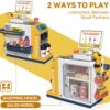 Cash Register Playset for Kids - 48PCS Pretend Play Money, Calculator, Scanner, Credit Card and Play Food for Boys and Girls Ages 3+ (668-125) - Image 2