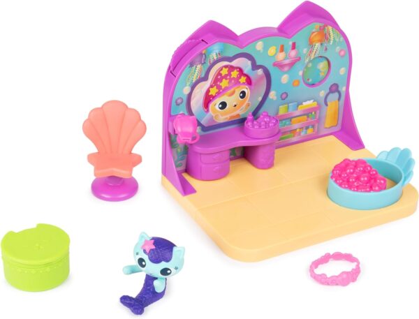 Gabby’s Dollhouse, MerCat’s Spa Room Playset, with MerCat Toy Figure, Surprise Toys and Dollhouse Furniture, Kids Toys for Girls & Boys 3+ - Image 5