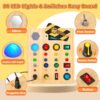 Busy Board Montessori Toys for Toddler, Wooden Sensory Board Switch Toy with Shape Sorter LED Light Up Toys Educational Plane Travel Activity for 1-6 Year Old Girls & Boys - Image 2