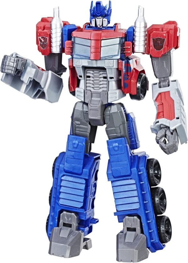 Transformers Toys Heroic Optimus Prime Action Figure - Timeless Large-Scale Figure, Changes into Toy Truck - Toys for Kids 6 and Up, 11-inch (Amazon Exclusive)