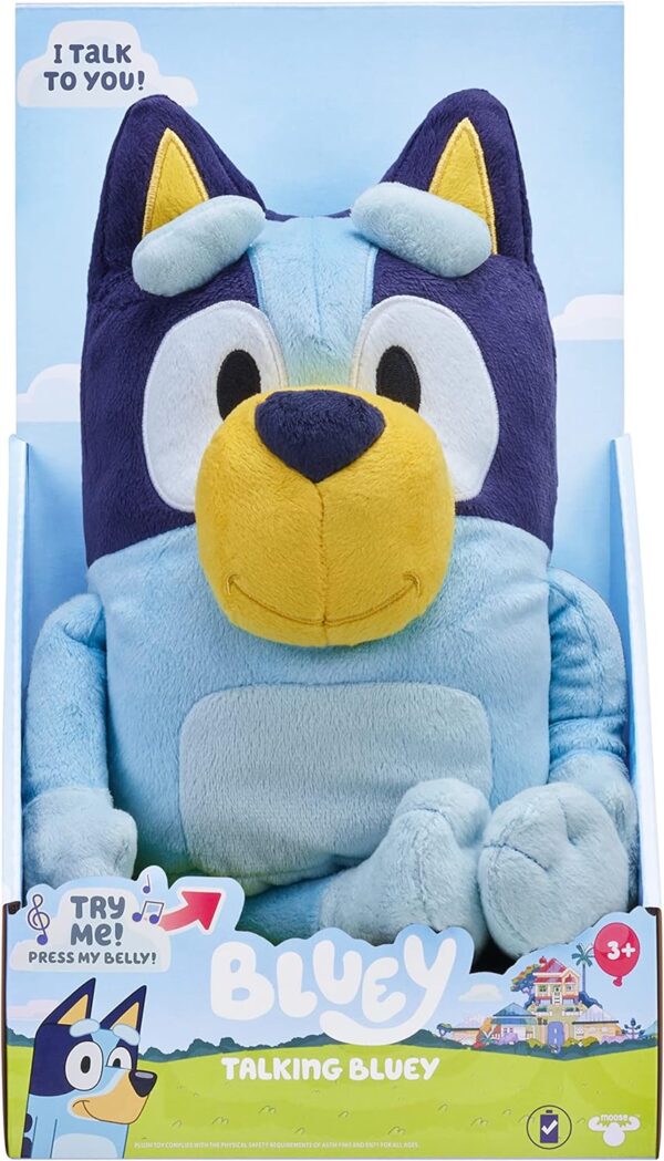 Bluey - 13" Talking Plush - Interactive - Sing Along, 9 Different Phrases