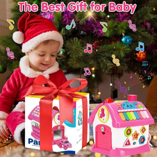 Toys for 1+ Year Old Girl Gifts: Montessori Musical Toddler Toys Age 1-2 - 8-in-1 Multi-Functional House Educational Baby Toys 6-12 12-18 Months - First Birthday Gift for 1 2 Year Old Girls Boys Kids - Image 7