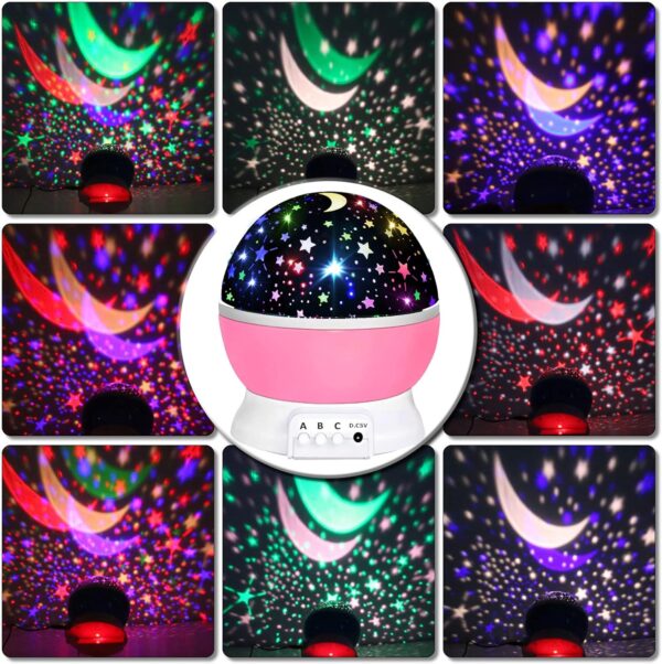 Toys for 1-10 Year Old Girls,Star Projector for Kids 2-9 Year Old Girl Gifts Toys for 3-8 Year Old Girls Christmas Gifts for 4-7 Year Old Boys Sensory Toy Birthday Gifts Stocking Stuffers for Kids - Image 2