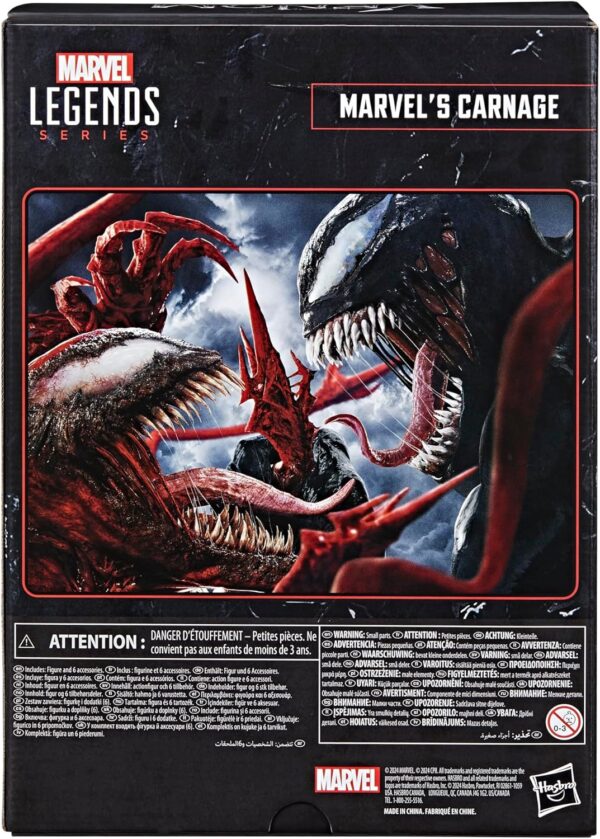 Marvel Legends Series Carnage, Venom: Let There Be Carnage Deluxe Collectible 6 Inch Action Figure - Image 10