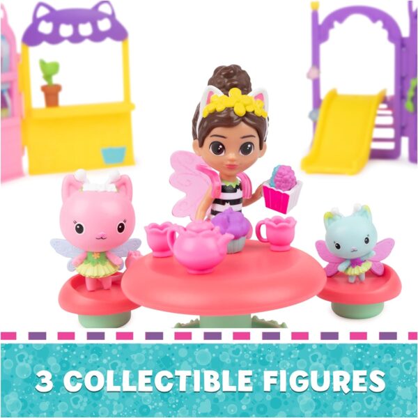 Gabby’s Dollhouse, Kitty Fairy Garden Party, 18-Piece Playset with 3 Toy Figures, Surprise Toys & Dollhouse Accessories, Kids Toys for Girls & Boys 3+ - Image 6