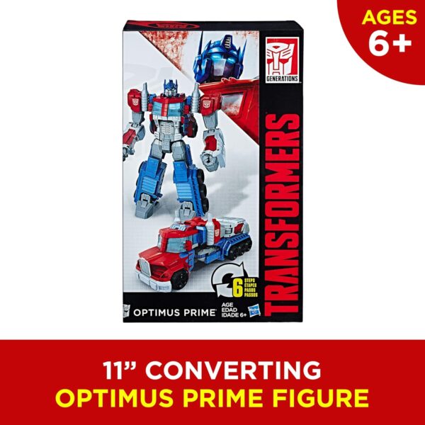 Transformers Toys Heroic Optimus Prime Action Figure - Timeless Large-Scale Figure, Changes into Toy Truck - Toys for Kids 6 and Up, 11-inch (Amazon Exclusive) - Image 5