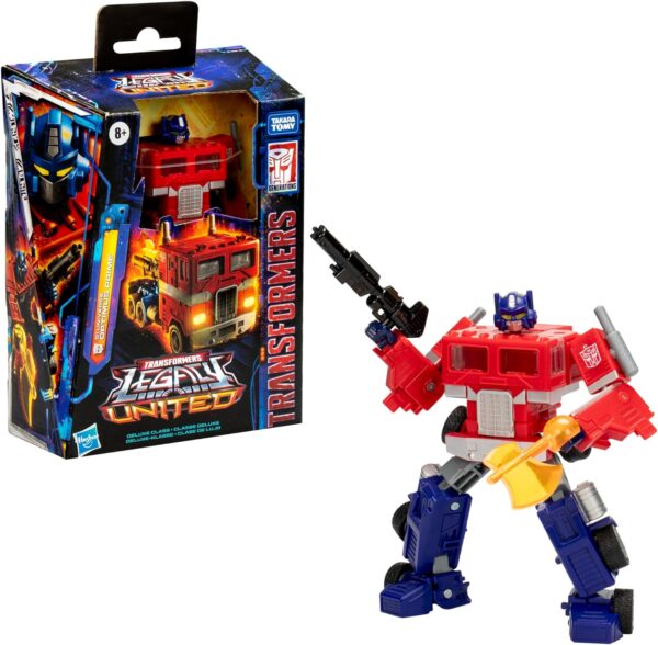 Transformers Legacy United Deluxe Class G1 Universe Optimus Prime, 5.5-inch Converting Action Figure, for Boys and Girls Ages 8+ - Image 3