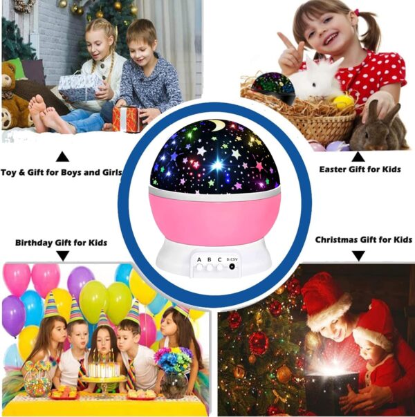 Toys for 1-10 Year Old Girls,Star Projector for Kids 2-9 Year Old Girl Gifts Toys for 3-8 Year Old Girls Christmas Gifts for 4-7 Year Old Boys Sensory Toy Birthday Gifts Stocking Stuffers for Kids - Image 3