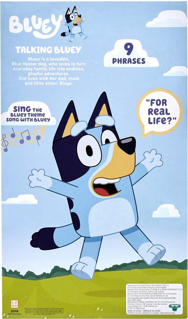 Bluey - 13" Talking Plush - Interactive - Sing Along, 9 Different Phrases - Image 10